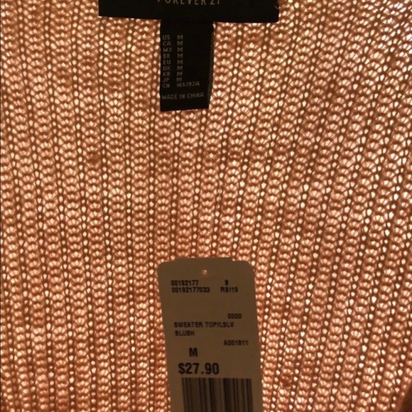 NWT FOREVER 21!! Blush surplice Sweater! - Picture 3 of 5